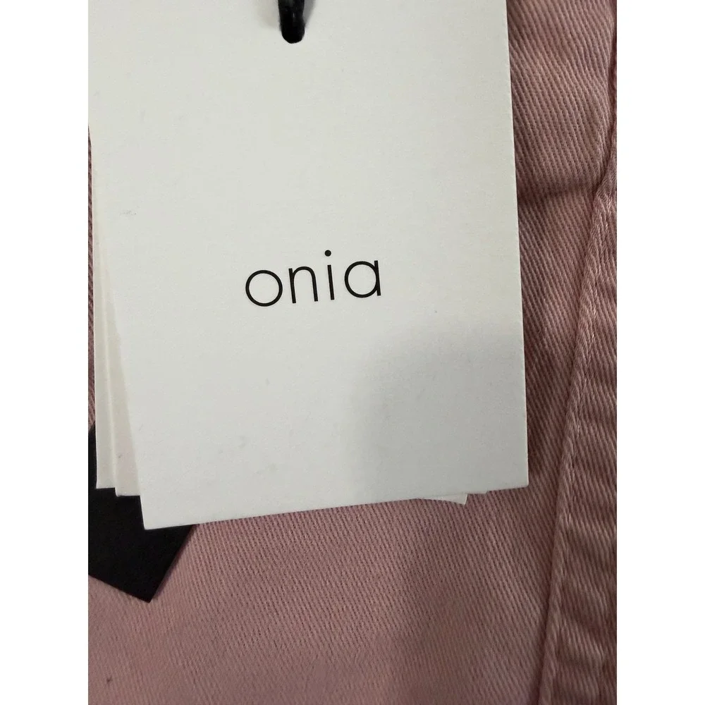 Onia Stretch Twill Pull On‎ Shorts Mens Size XL Baked Clay Pink Performance NEW